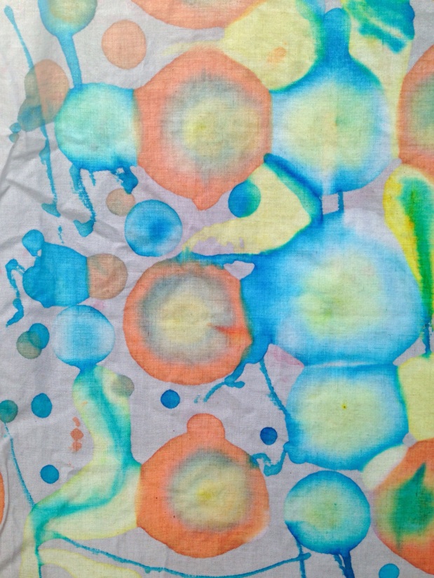 Drip Dye Fabric Design for Toddlers